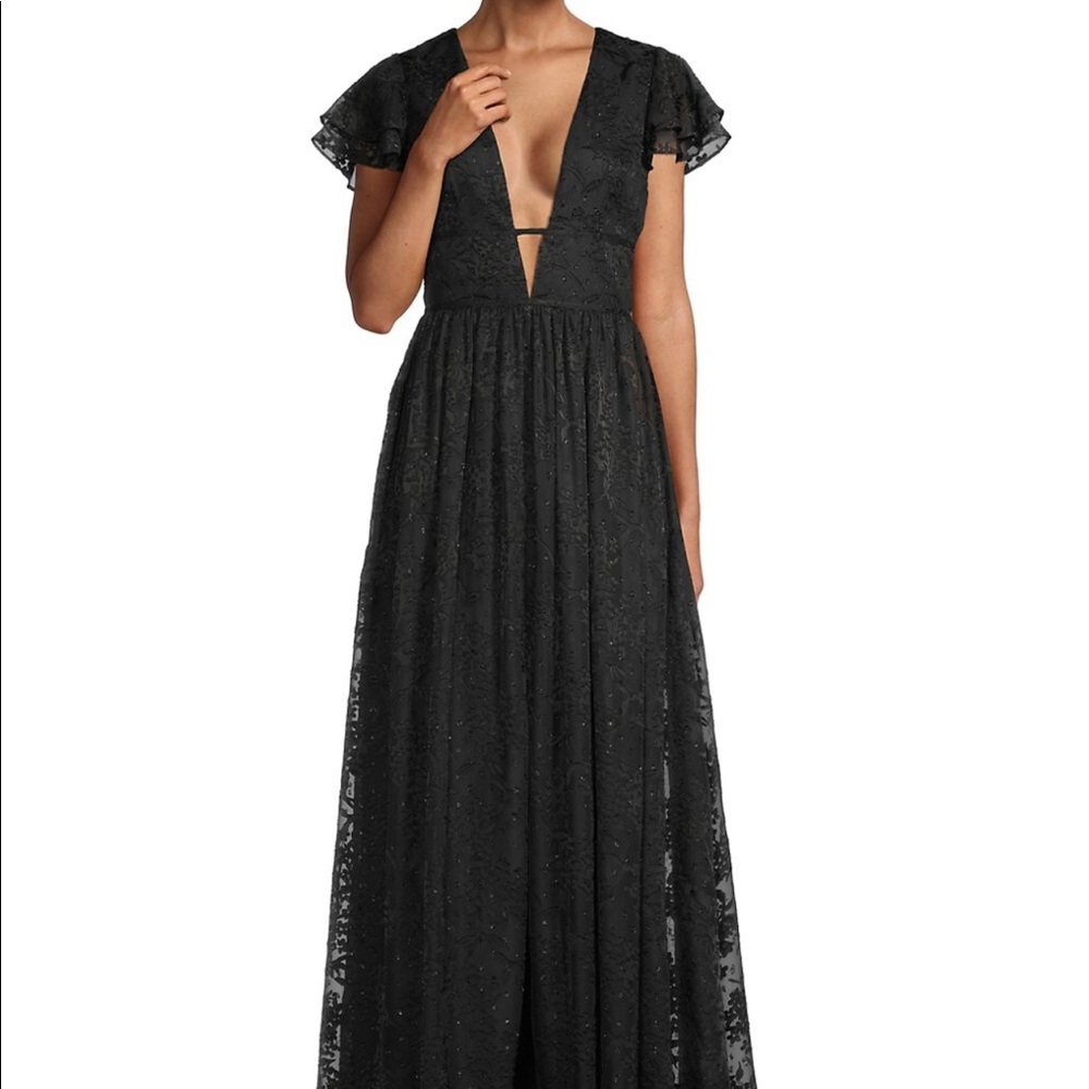 Plunging V-neck Gown